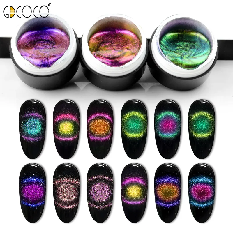Гель лак для ногтей GDCOCO Galaxy Starry Новое поступление 9D кошачий глаз волшебный
