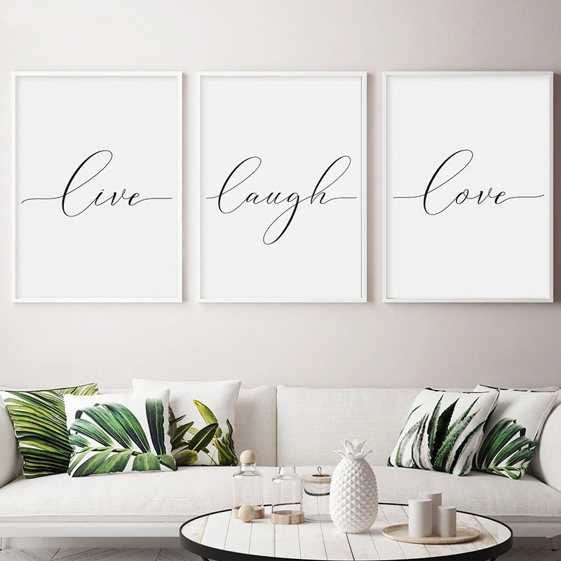 Картина на холсте с изображением живого смеха и любви Минималистичная Настенная