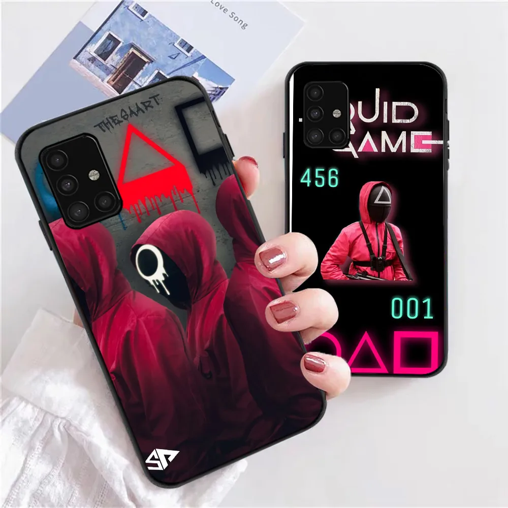 

Squid Game Phone Case For Samsung Galaxy A51 A52 A71 A72 4G 5G Funda Soft TPU Carcasa Back Cover Popular Korean TV Series