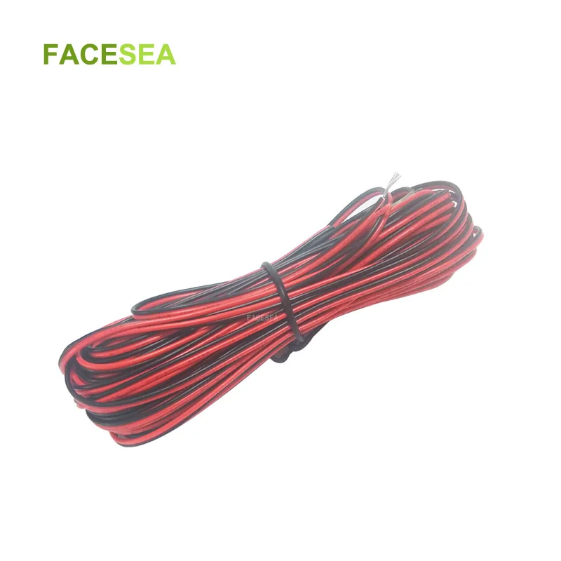 20 м 2Pin 22AWG Электрический кабель удлинитель медный шнур для одного цвета 3528 5050