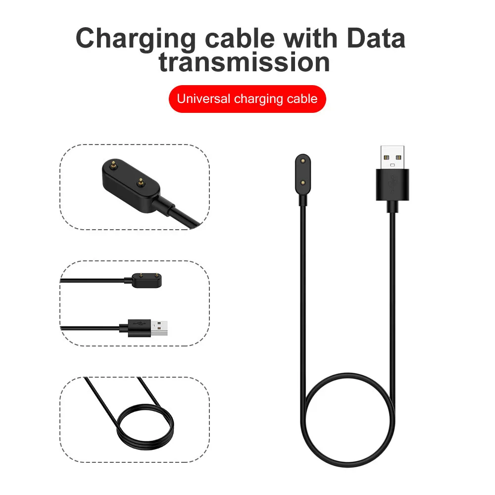 

Кабель для быстрой зарядки USB, 1 м, для Huawei Honor Band 6 NFC / ES Huawey Band6 Watch, подходит для портативного смарт-браслета, шнур для зарядки