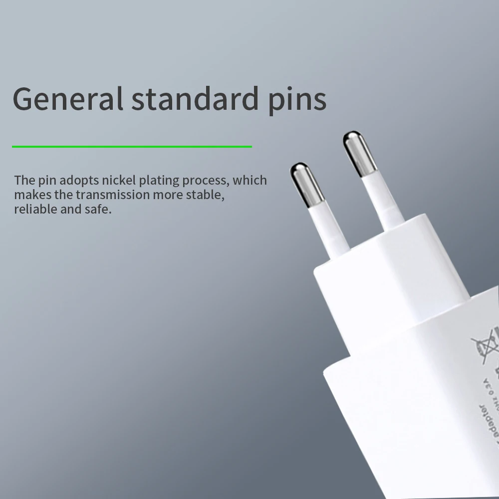 Универсальное зарядное устройство USB в европейском стиле для путешествий