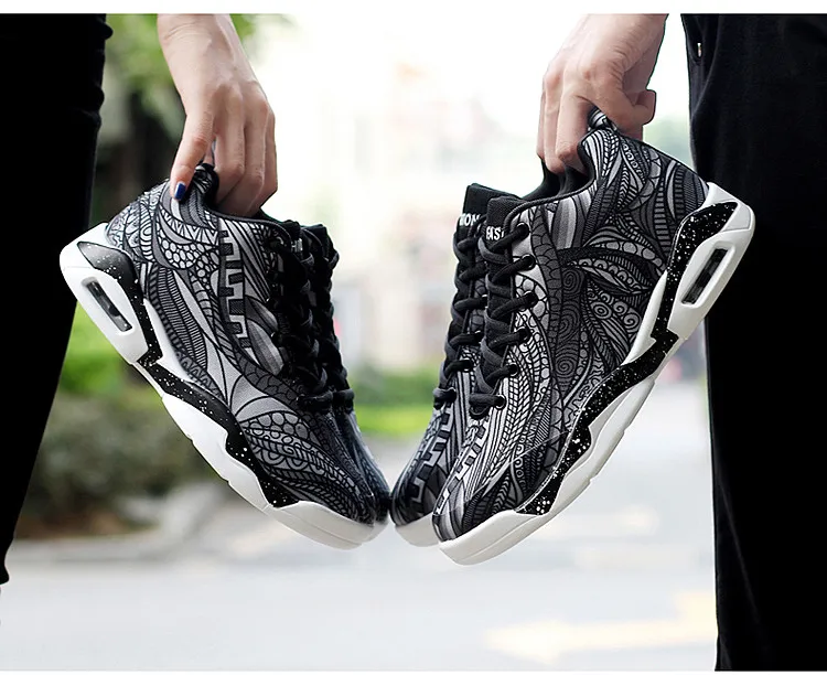 Для женщин Баскетбол туфли для отдыха; цвета в ассортименте Oudoor кроссовки на воздушной подушке спортивные кроссовки для занятий спортом удобные туфли; обувь для влюбленных пар; Mid-Кеды больших размеры: 35–46