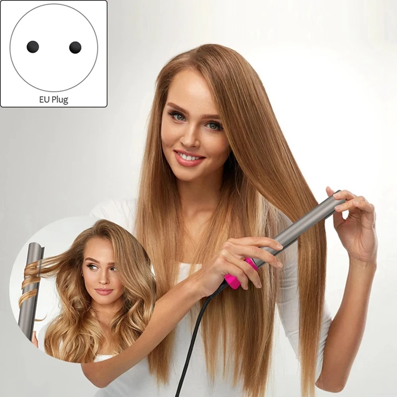 

VGR V-575 Hair Straightener and Curler 2 in 1 Straightening Curling Iron, Professional Negative Ion Flat Iron EU Plug