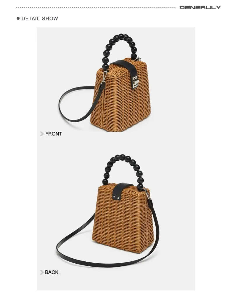 Соломенная пляжная женская сумка модные простые Strandtas Сумки Sac En Paille дамская сумка на плечо из ротанга Пляжная Сумка Bolso Paja сумки на плечо