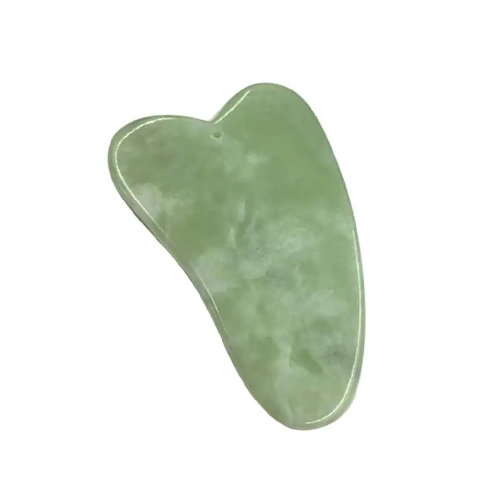 Массажный ролик для лица доска Массажа Гуаша из искусственного нефрита двойная