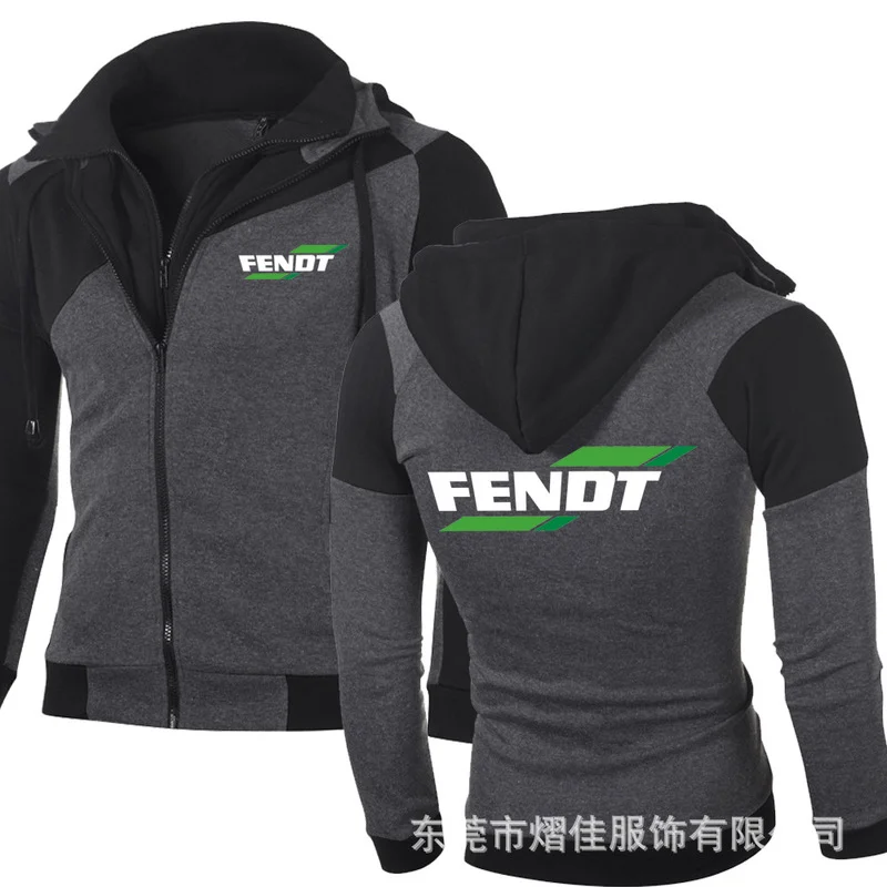 

Новая модная мужская верхняя одежда FENDT, куртка, приталенная, на молнии, с капюшоном, высокое качество, Harajuku, Повседневная Толстовка, свитшот...