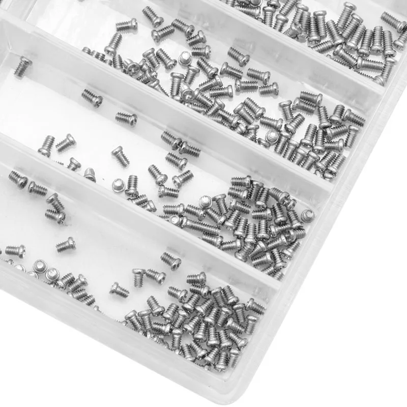 

500Pcs Stainless Steel Eyeglasses Watch Repair Small Micro Screw Assortment Tool