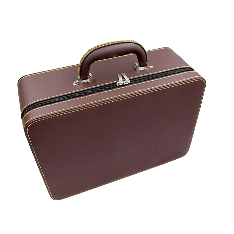 

PU Leather Bracelet Box 30 Bits Jade Bracelet Pendant Ring Display Storage Box Portable Jewelry Box