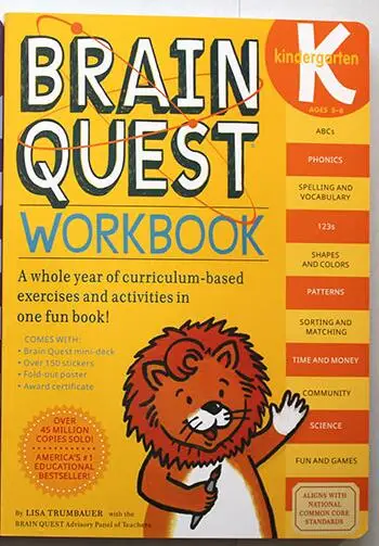 Рабочая книга Brain Quest английская версия интеллектуальных карт развития книги