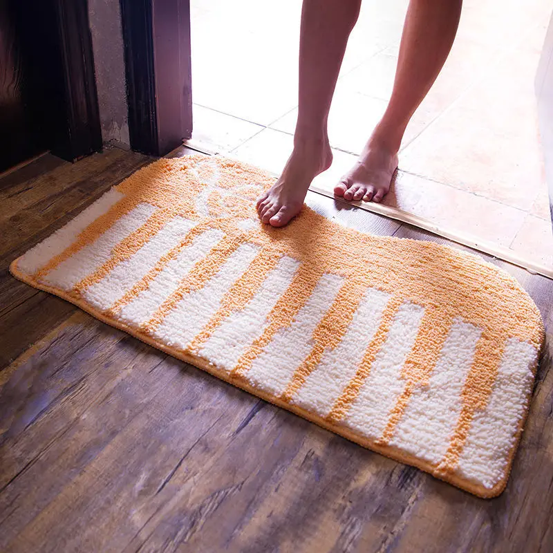 Напольный коврик дверной мультяшная Подушка с рисунком пианино кухонный ковер