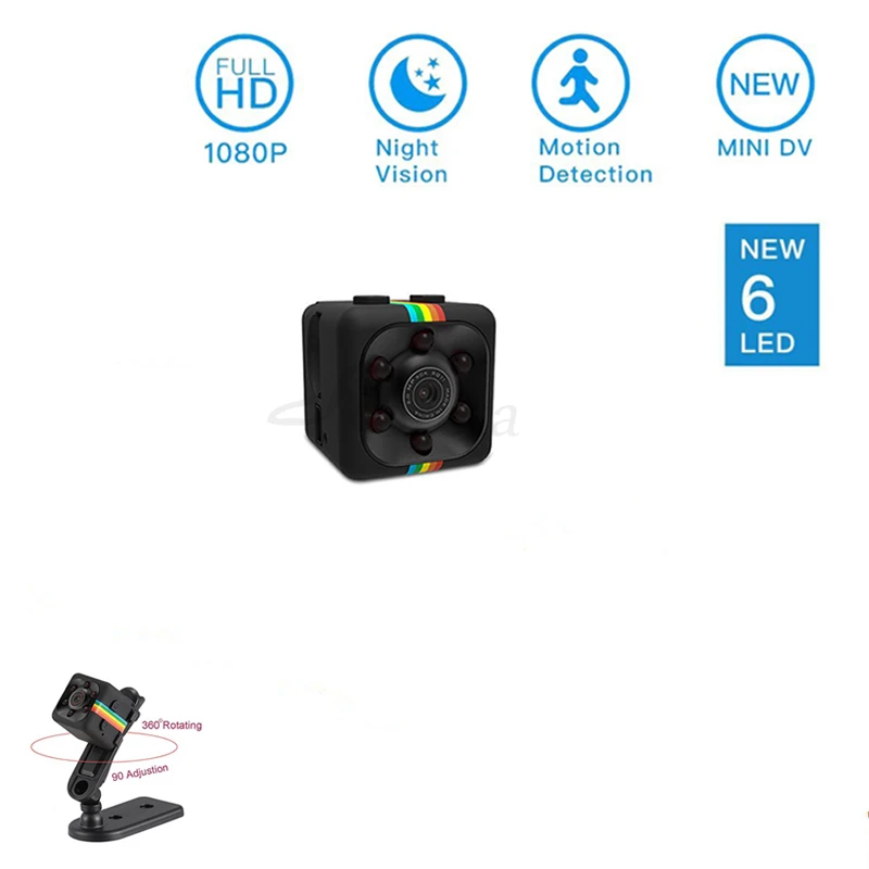 SQ11 мини-камера 1080P HD Sport DV DVR монитор Скрытая камера SQ 11 ночное видение микро