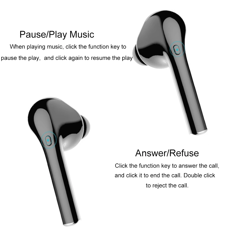 TWS M6S Bluetooth 5 0 Беспроводные наушники с сенсорным управлением спортивные