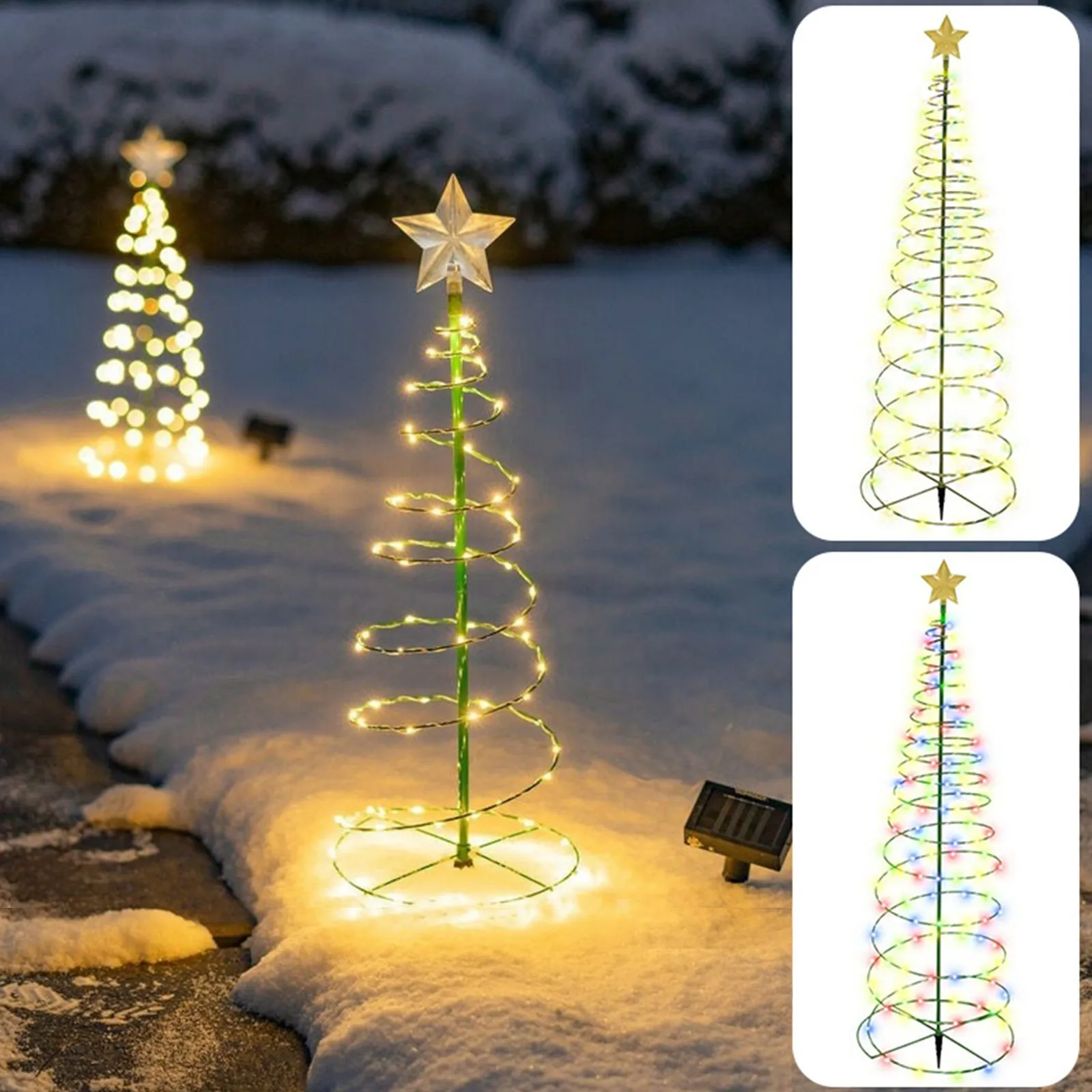 Christmas Decoration Solar Led Tree Holiday Scene Navidad Merry Decorations For Home | Дом и сад