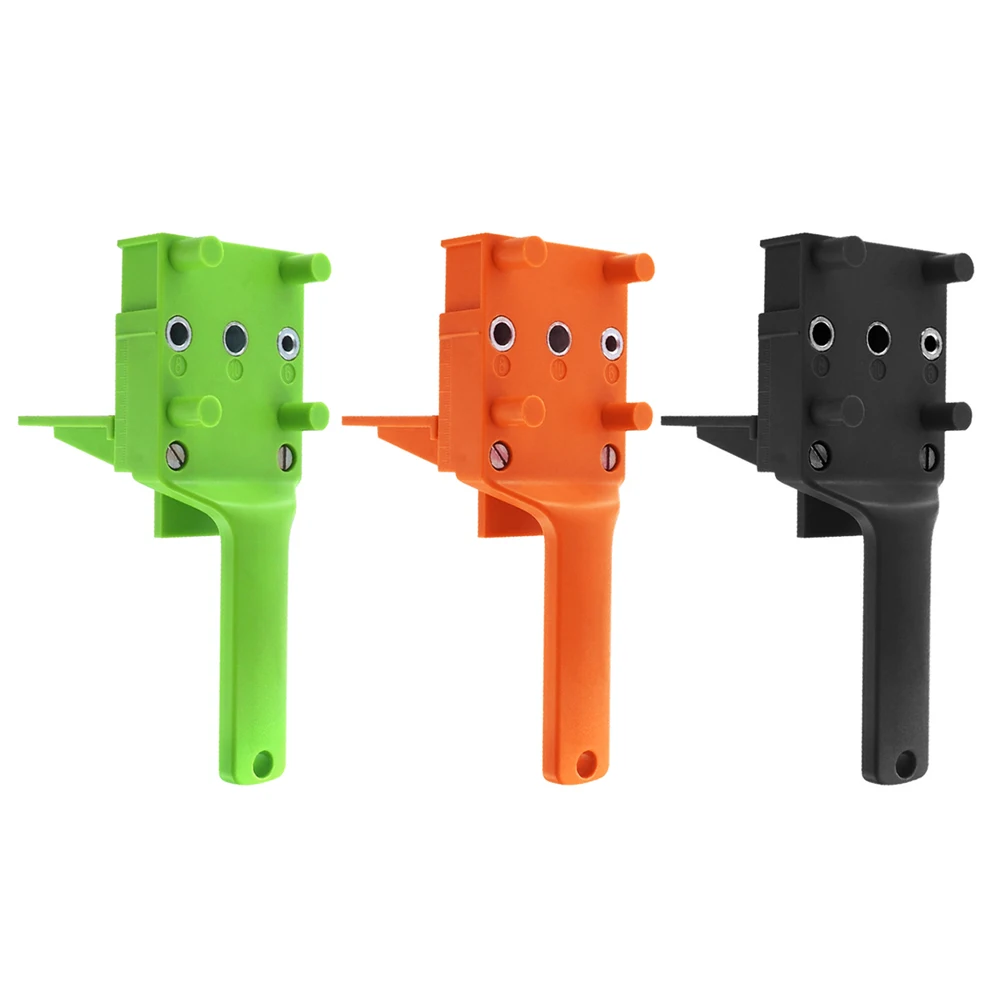 

6/8/10mm Pocket Hole Dowelling Jig Kit Plastic Handheld Pocket Hole Jig System Drill Bit Hole Puncher For Carpentry Dowel Joints