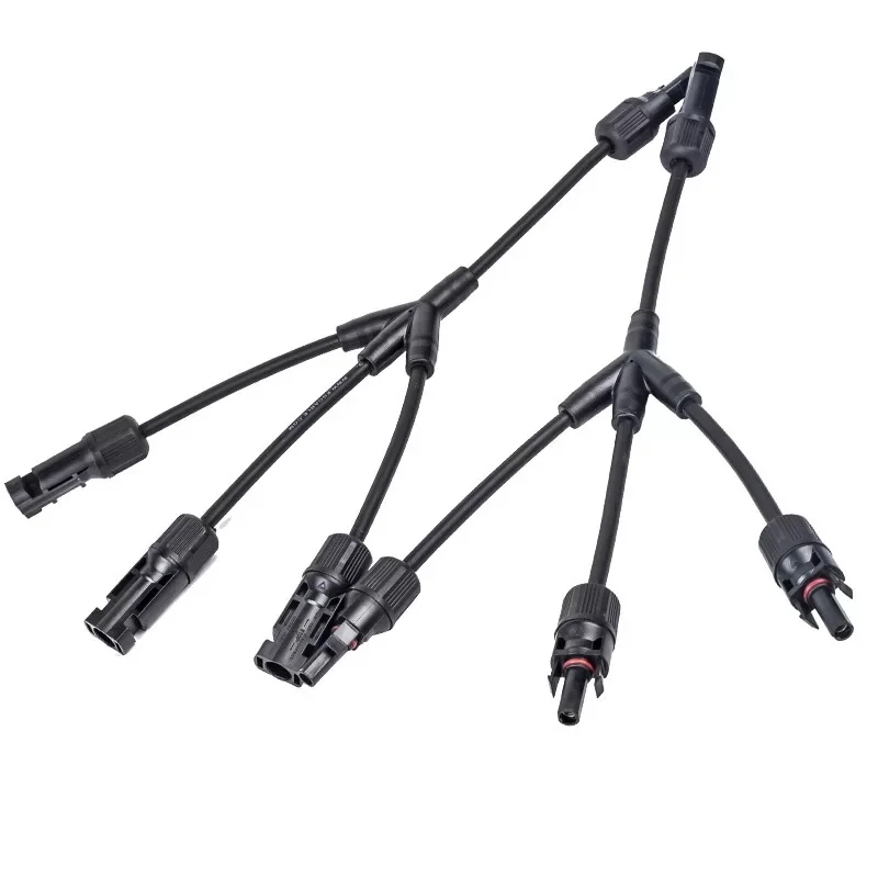 1 пара 3y филиал параллельное подключение Электрический Солнечный разъем