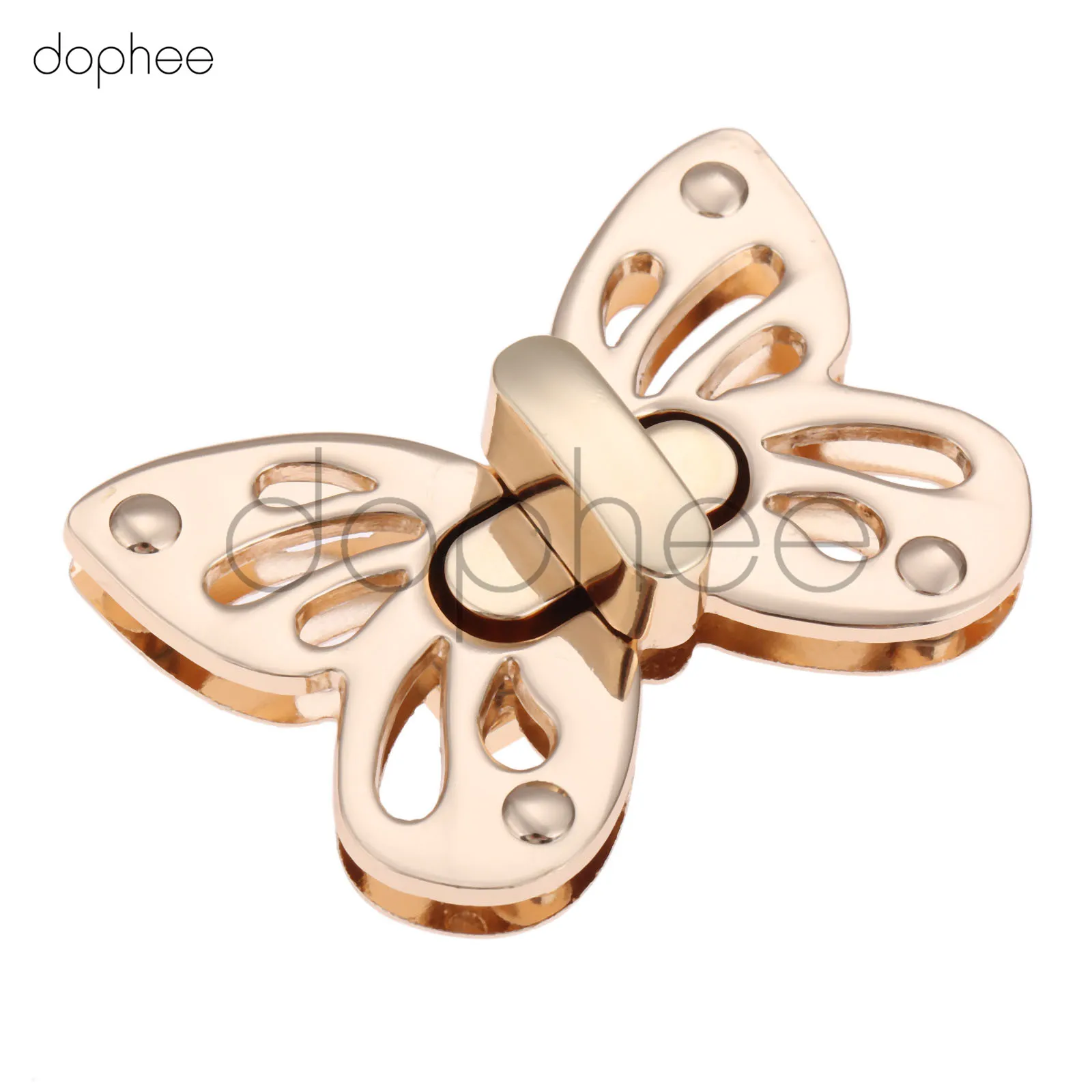 Dophee 1 шт. для женщин с металлической бабочкой DIY застежка Поворотный замок для сумки Сумка Кошелек