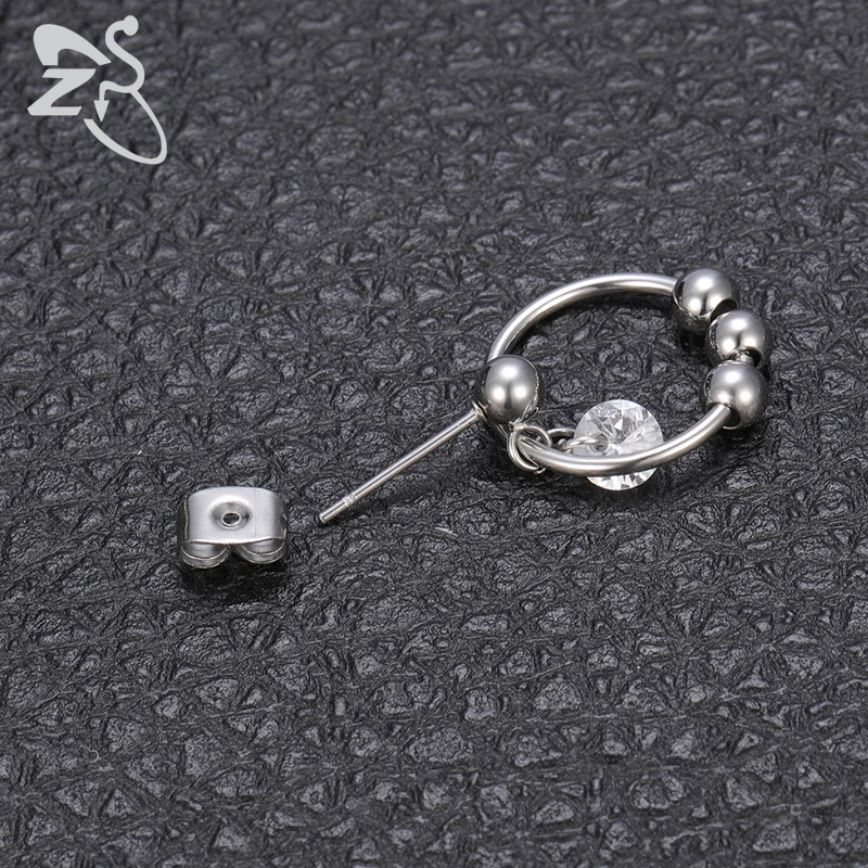 Серьги-гвоздики из нержавеющей стали 316L в стиле хип-хоп | Украшения и аксессуары