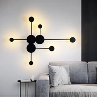 biewalk nordic modern simple geometric circular pattern creative led wall lamp living room corridor study bedroom lighting