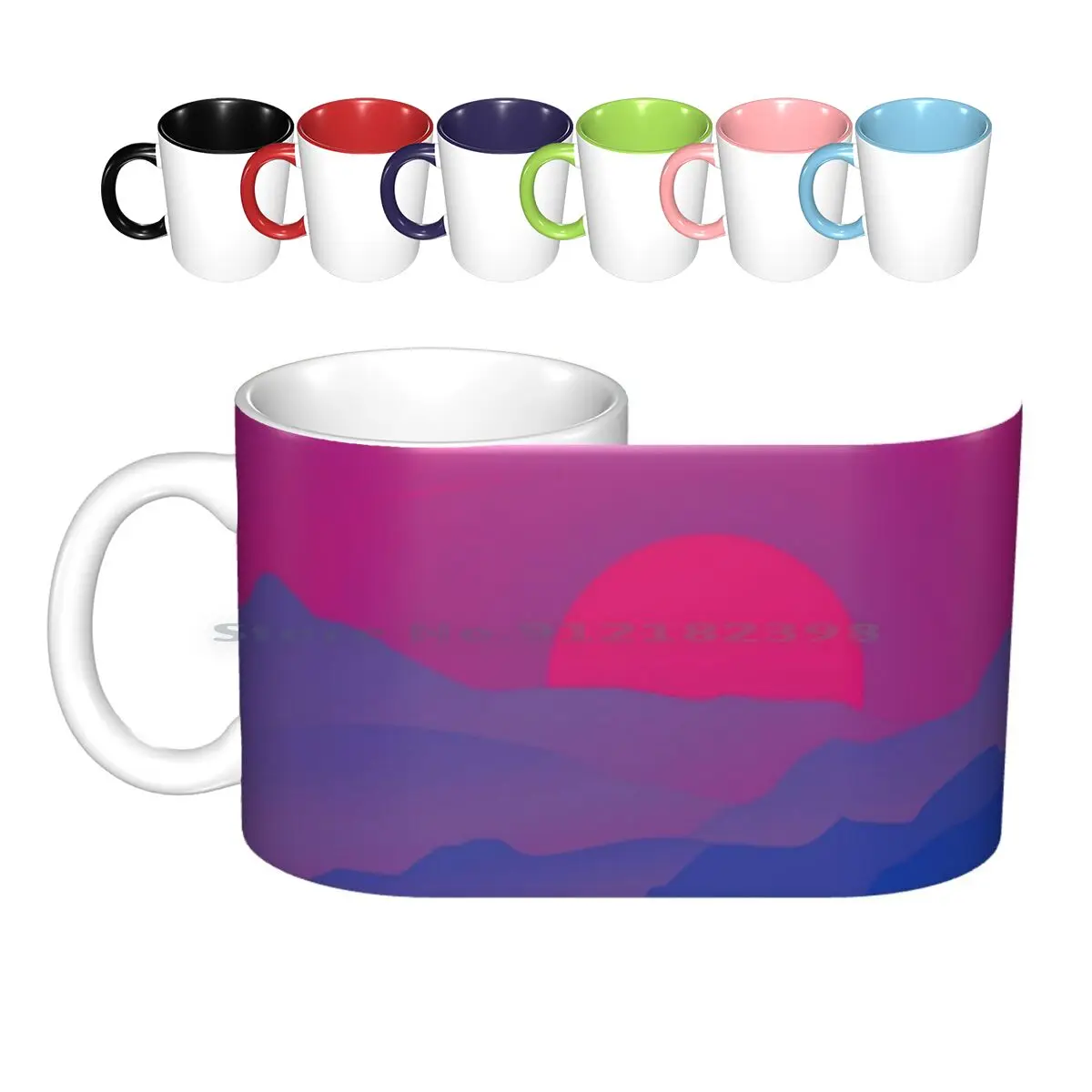 

Bi Pride Sunrise Landscape Ceramic Mugs Coffee Cups Milk Tea Mug Pride Flag Bisexual Bi Pride Proud Lgbt Glbt Lgbtq Glbtq Queer