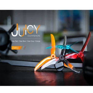 10 пар в комплекте; T-двигатель T4943 4943 5 дюймов пропеллер с тремя лезвиями, пропеллер совместим Попо для гонок FPV Фристайл беспилотных летательных аппаратов в помещении