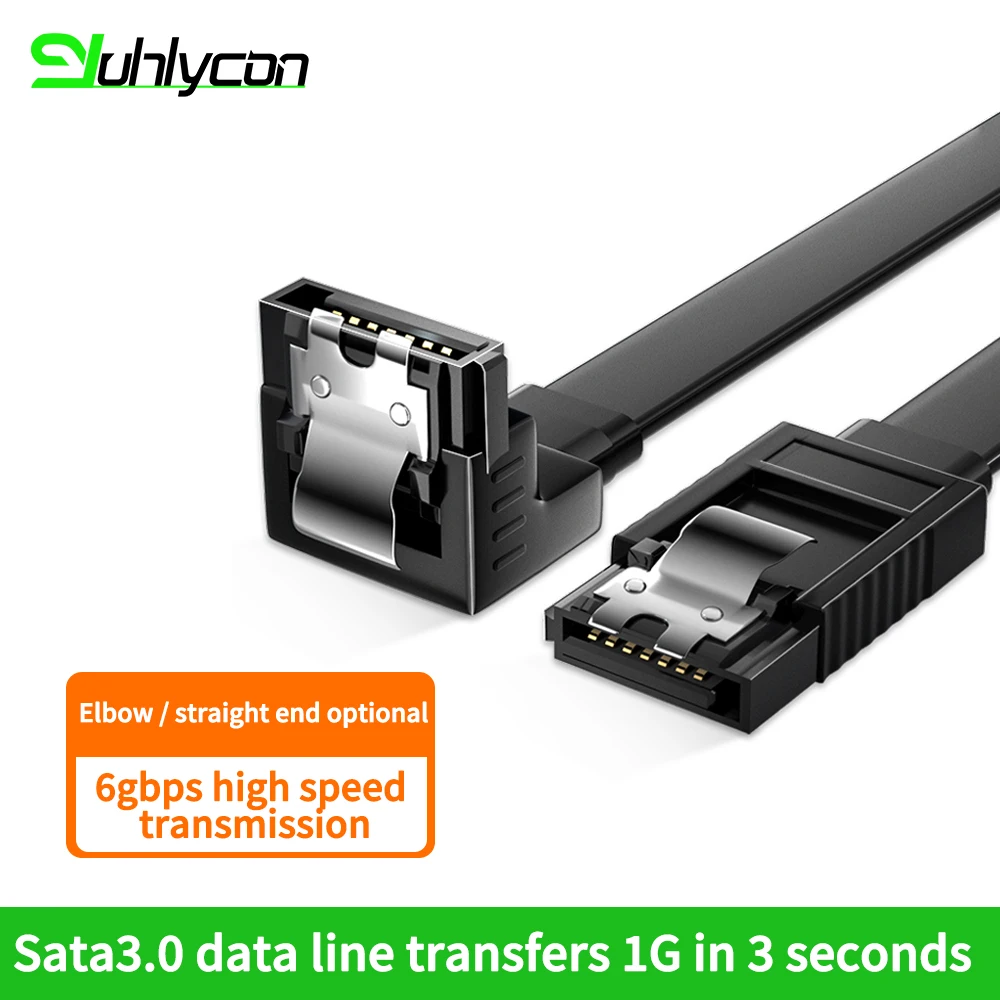 

0.25m Sata3.0 Solid State Hard Disk Serial Data Cable Multi-Color Multi-Spec Flexible Sata Hard Disk Fast Transmission Cable