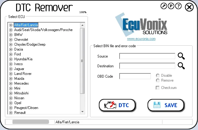 EcuVonix полный пакет (удалитель DTC 2.5.6 + IMMO Универсальное декодирование 4 5 EDC17