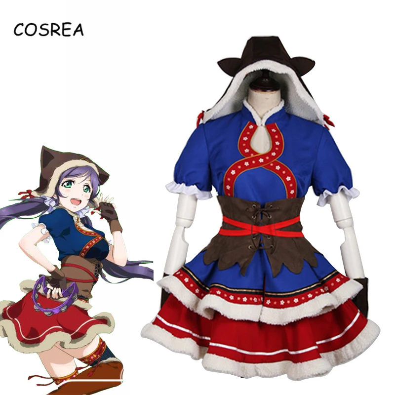 

Аниме LoveLive! Костюм для косплея Love Live Tojo Nozomi взрослые дети Снежная горная глава взрослая Лолита платье Хэллоуин карнавальвечерние