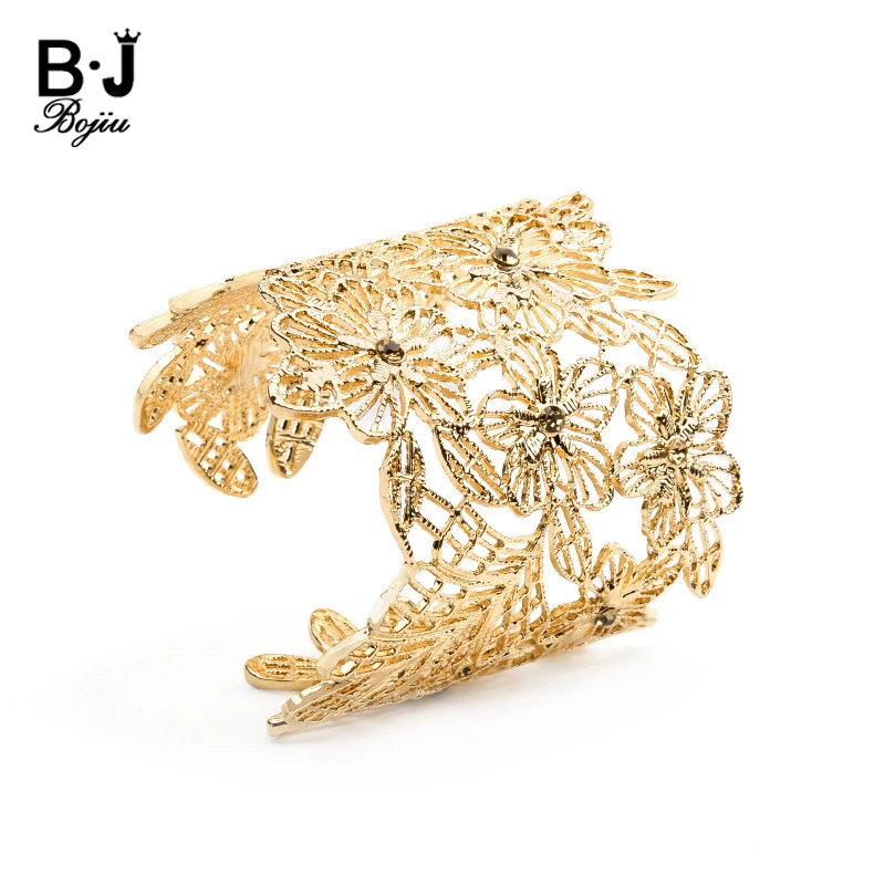 Fashion Hollow Out Open Cuff Bracelets &amp Bangles Women Elegant Jewelry Rose Gold Silvery Openwork Metal Brass Bracelet BR044 | Украшения