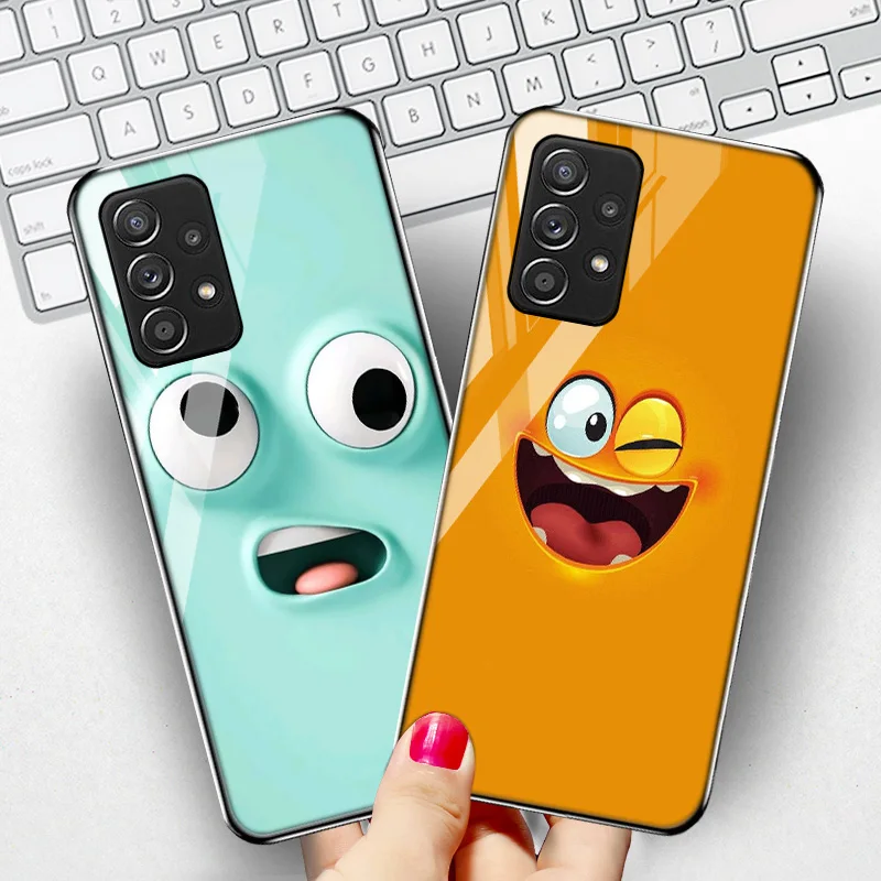 

Funda For Samsung A52 case For Galaxy A12 A32 A21S A50 A51 A52 A52S A72 A71 A70 A42 A40 A60 A30 A13 A10S A31 A20S Glass Shell