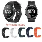 Силиконовый ремешок для часов Xiaomi Haylou-LS05S ремешок xaomi xioami сплошной цвет Correa de reloj, Часы montre