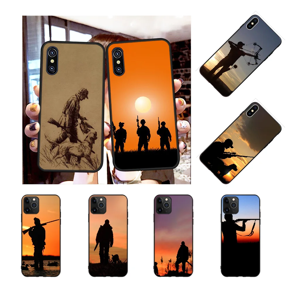 NBDRUICAI охотничий чехол для собак черный мягкий телефона iPhone 11 pro XS MAX 8 7 6 6S Plus X 5S SE XR |