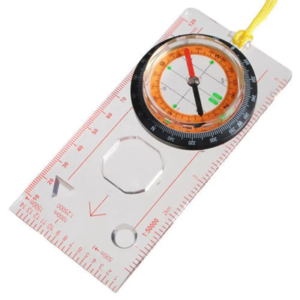 

Army Scout Hiking Camping Boating Map Reading Orienteering Ruler For Magnifying Compass Rule Base Plate Map For Outdoor Sports
