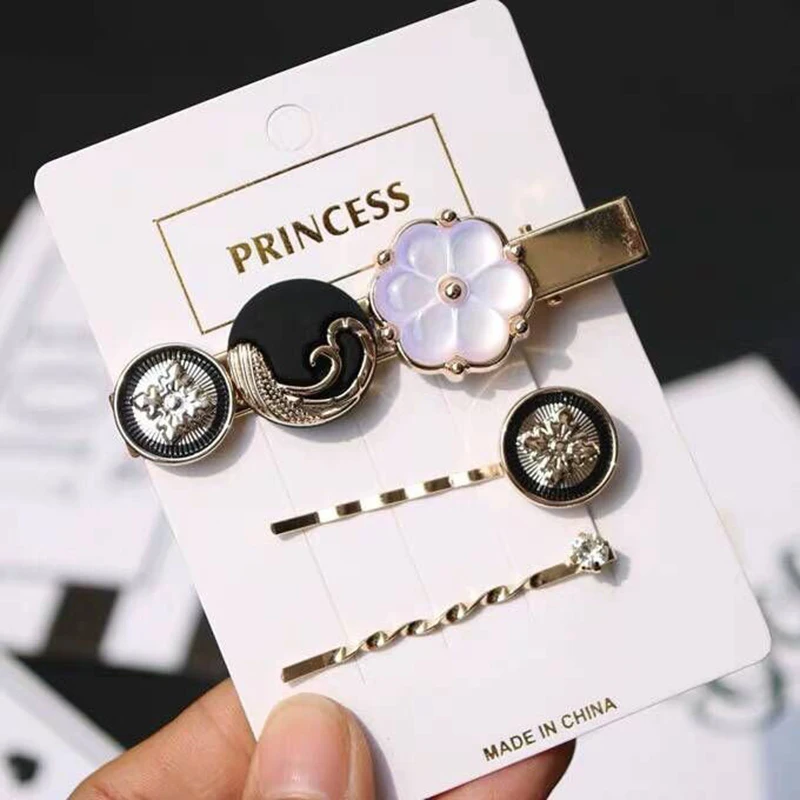 3 шт./компл. металлические заколки женские для волос модные аксессуары корейский