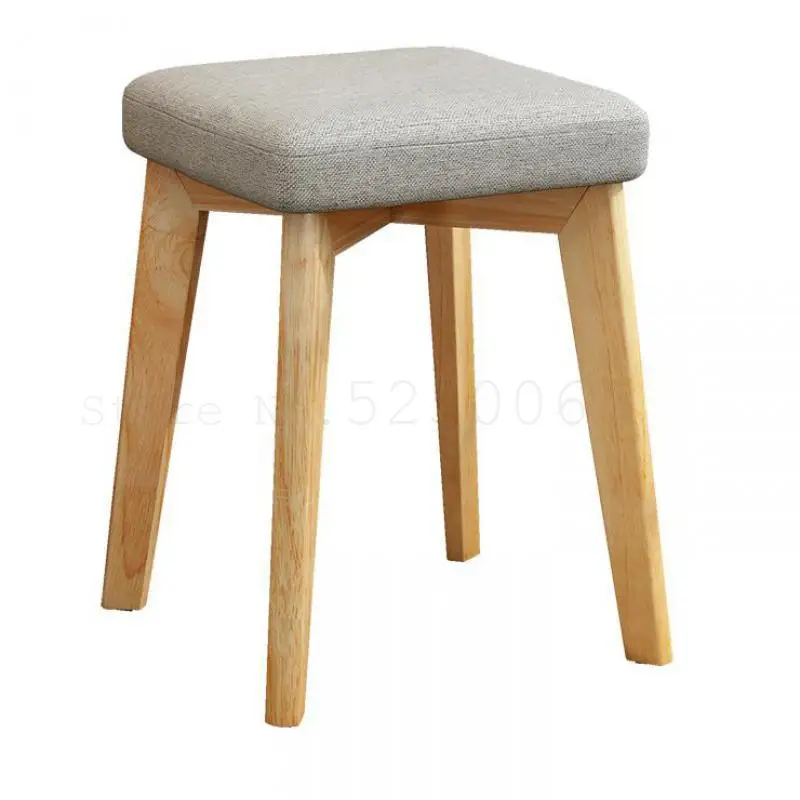 Benches Household Solid Wood Small Bench Sofa Fashion Creative Simple Modern Chair Round Low Stool |