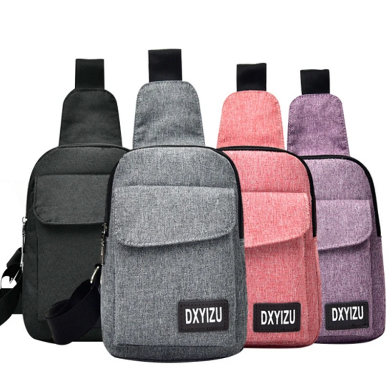 Мини сумки через плечо для мужчин и женщин повседневная нагрудная сумочка на