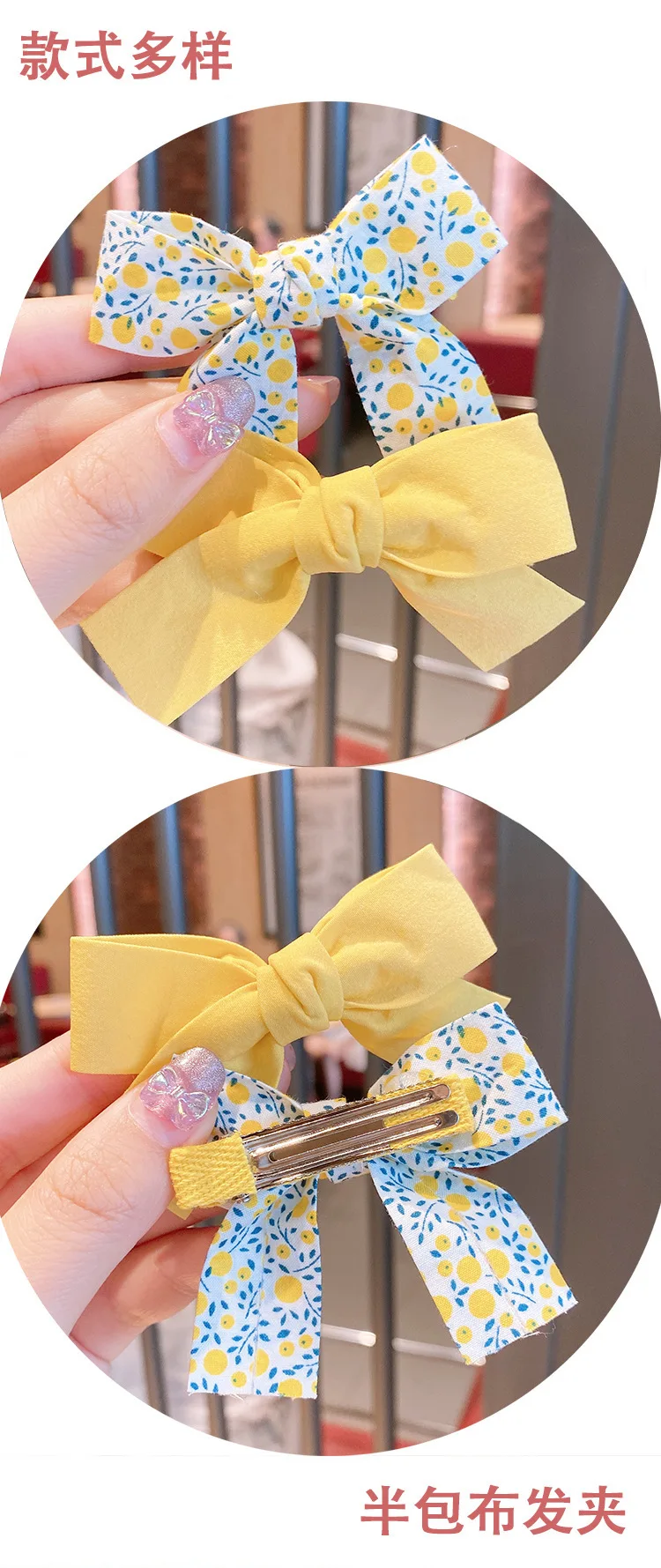 

2pcs Hair Bow Ties Butterfly Bow Hairpin Girl Korean Hair Clips Satin Cute Hair Accessories for Women Bowknot Hairpins Hair Pins
