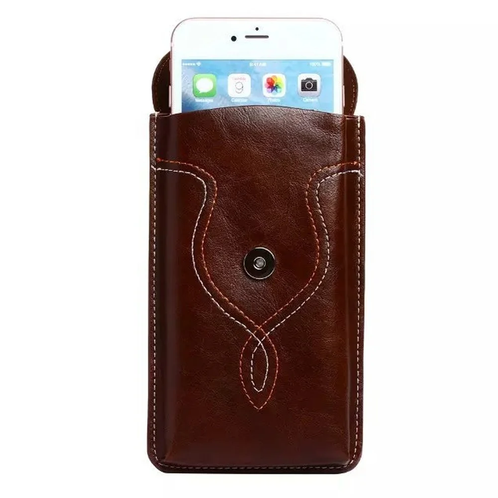 Универсальный чехол из искусственной кожи для телефона сумка-кобура смартфона