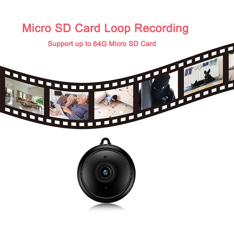 Мини Wi Fi IP камера 1080P HD ИК Ночное Видение микро для домашней безопасности
