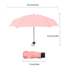 Ультра легкий 5 складной зонт, мини Карманный Зонт для женщин, УФ маленькие зонты для девочек, анти-УФ водонепроницаемый портативный дорожный зонт