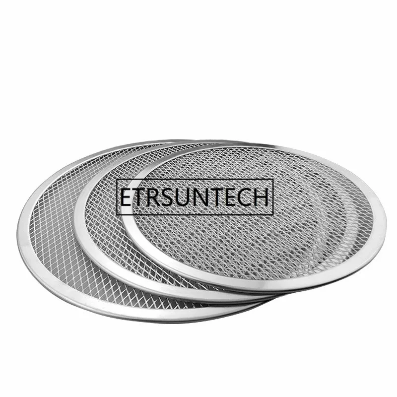 12pcs 6/7/8/9/10inch Aluminium Baking Pizza Flat Mesh Network Tray Thickening Dishes Kitchen Tool | Дом и сад
