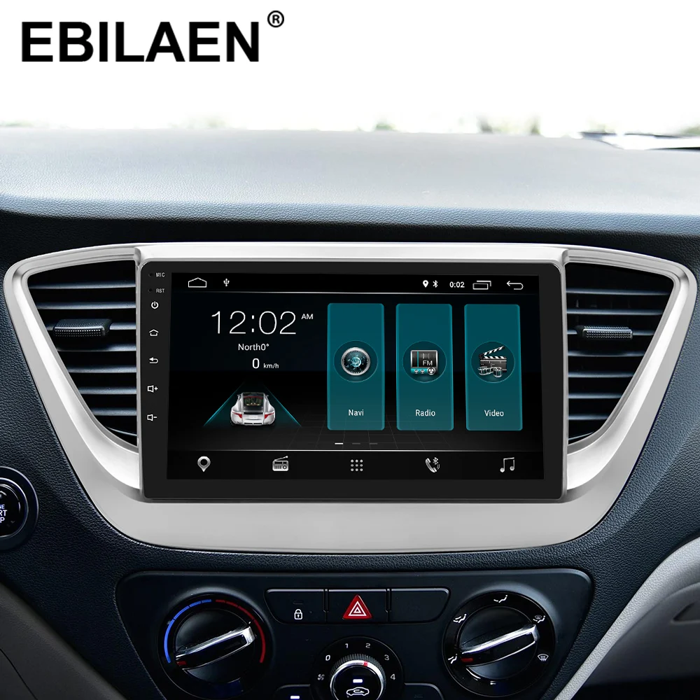 YUEMAIN автомобиля Радио Мультимедийный проигрыватель для Hyundai Verna Solaris- 2Din Android 8,1 автомобильное радио с GPS навигационная лента Регистраторы