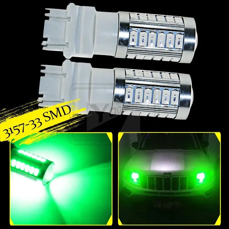 YaaGoo 3157 T25 5730 чип 33SMD светодиодный ные лампы для дневных ходовых огней DRL лампа