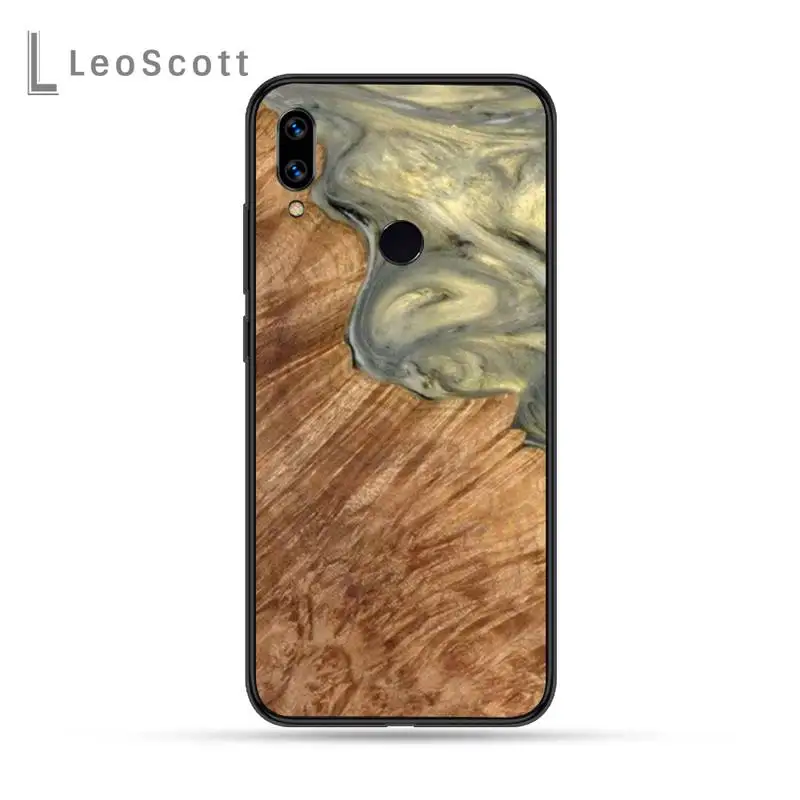 

Wood Resin art original Phone Cases For Xiaomi Redmi Note 4 4x 5 6 7 8 pro S2 PLUS 6A PRO