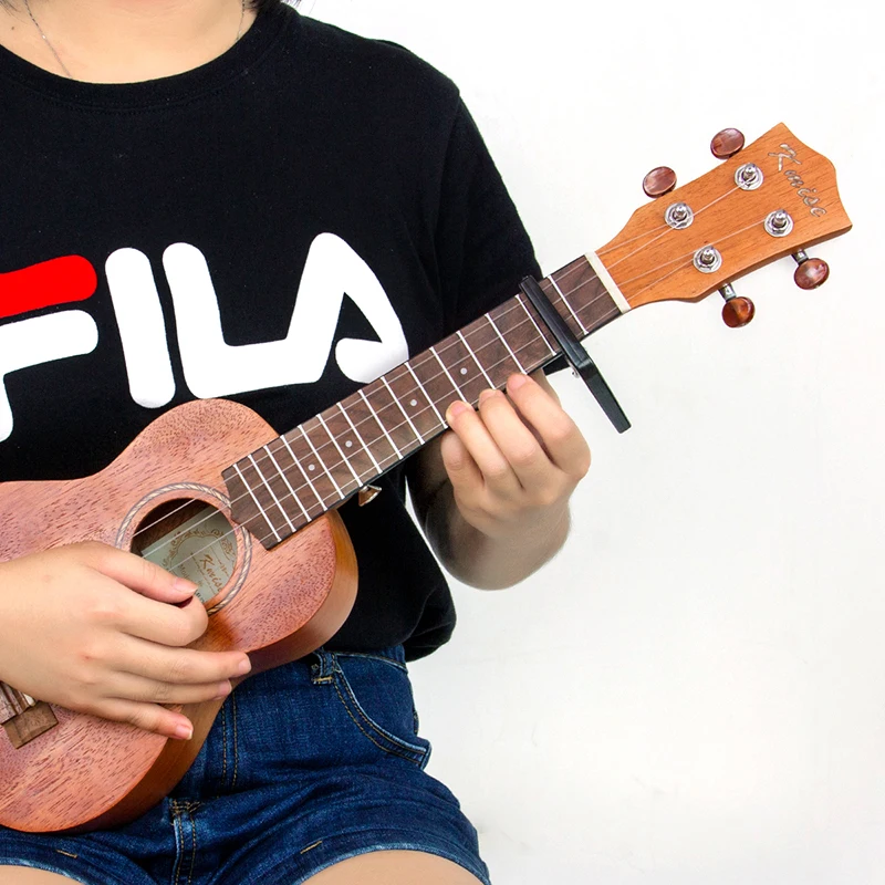 Kmise Гавайские гитары укулеле Capo Ukelele Capodaster Зажим Ключ Uke триггер w/5 медиаторы гитары Запчасти и аксессуары