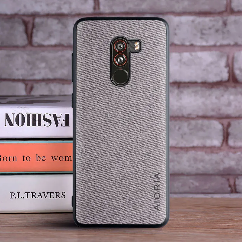 case for xiaomi pocophone f1 coque luxury textile leather skin soft hard phone cover for xiaomi pocophone f1 case funda capa free global shipping