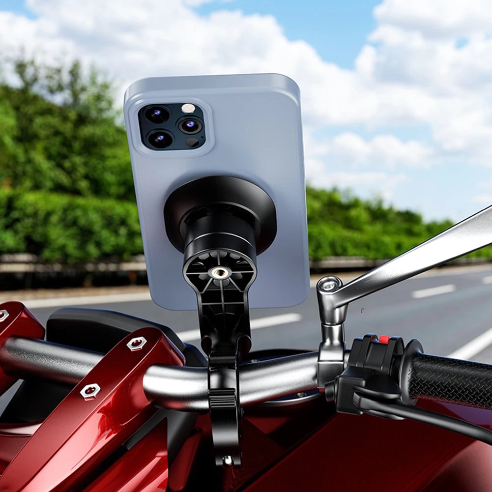 

Bike Mount Phone Holder Bicycle Motorcycle Universal Adjustable Viewing Angle Aluminum Phone Holder Shockproof Phone Holder New