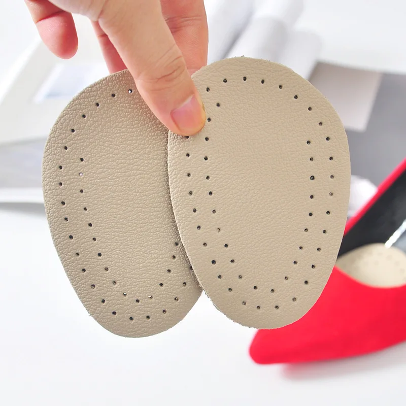 

1 Pair Orthopedic Insoles Leather Shoe Insole Pads Non-slip Forefoot Shoes Cushion Women High Heel Half Insole Feet