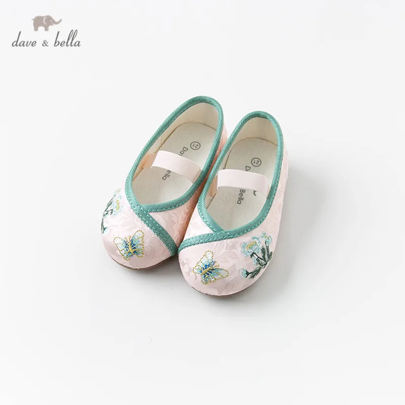 Dave Bella/мягкая обувь для маленьких девочек Милая Брендовая малышей DBM12913