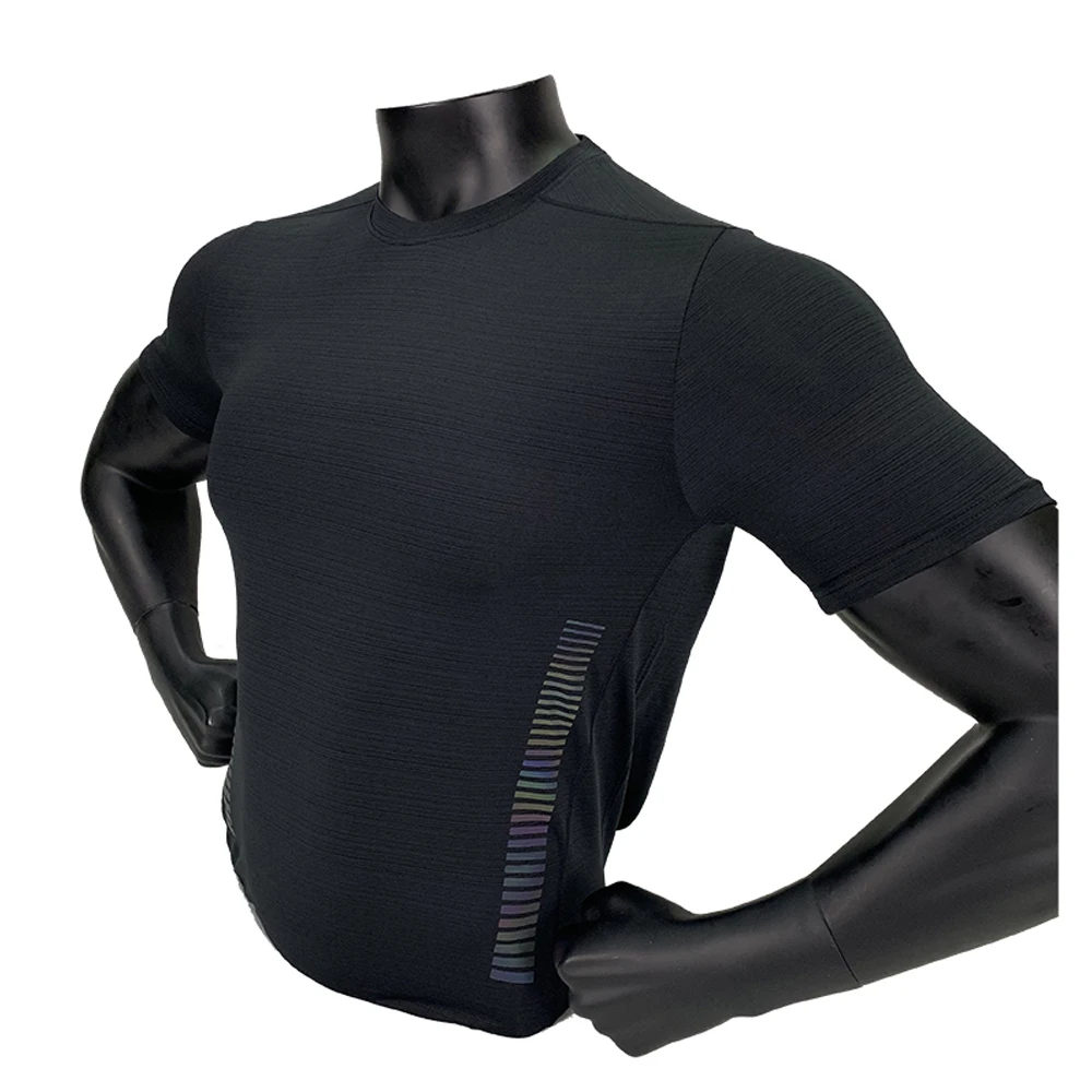 Мужские футболки для тренировок и бега Компрессионные спортивные с коротким